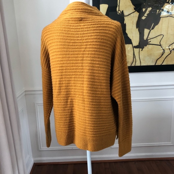 Madewell Belmont Mockneck Sweater Golden Hvt NWT S - Picture 6 of 8